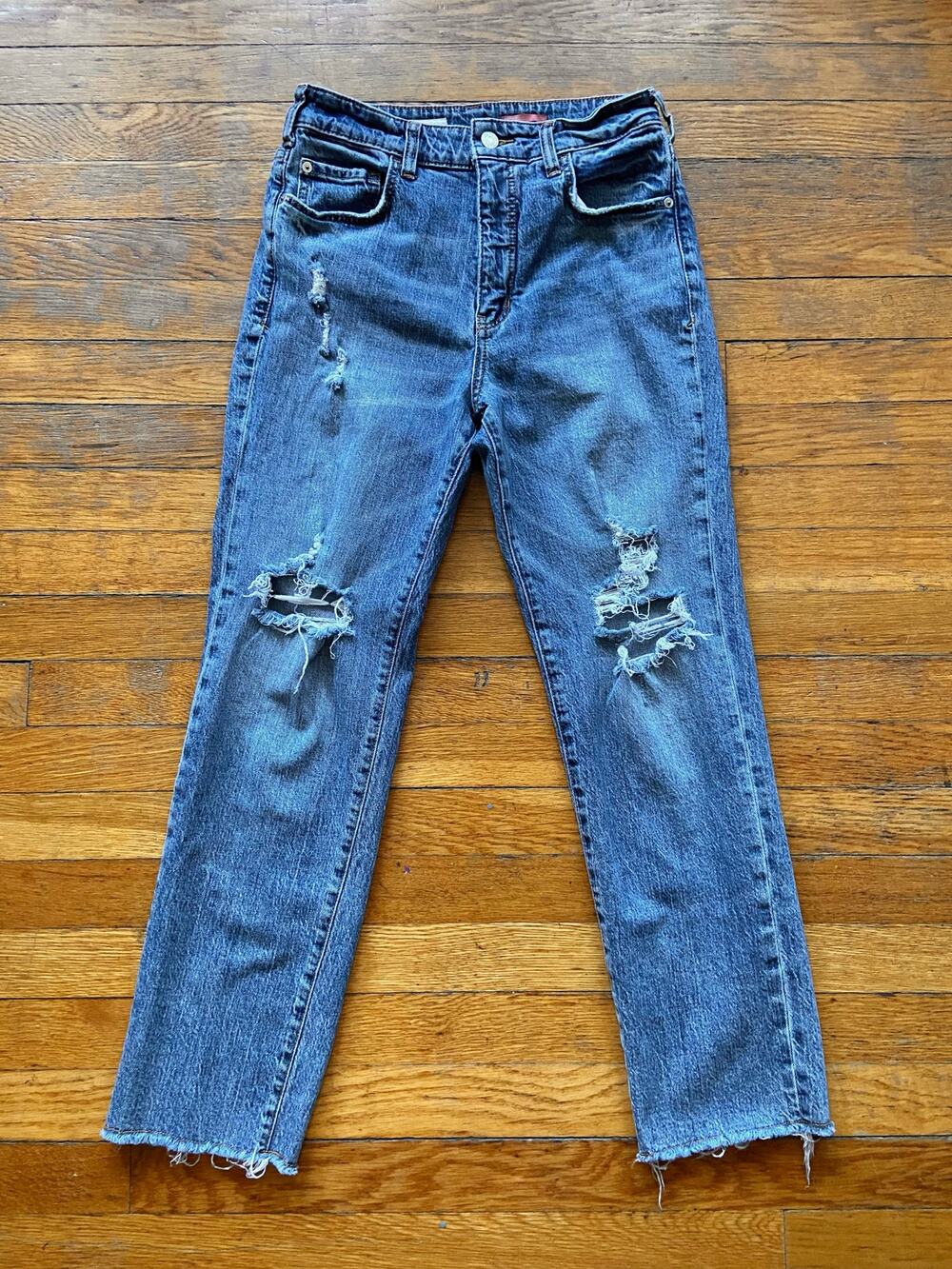 PILCRO 'The Vintage Straight' Distressed Jeans sz 28
